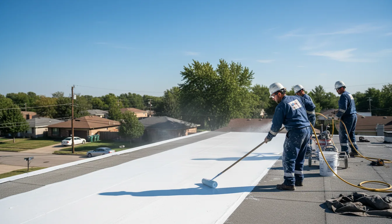 Commercial roof coating in Grandview, TN near me